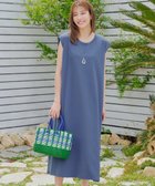 【ティアクラッセ/Tiaclasse】の【洗える】フレンチスリーブカットソーワンピース ブルー|ID: prp329100004595930 ipo3291000000032658034