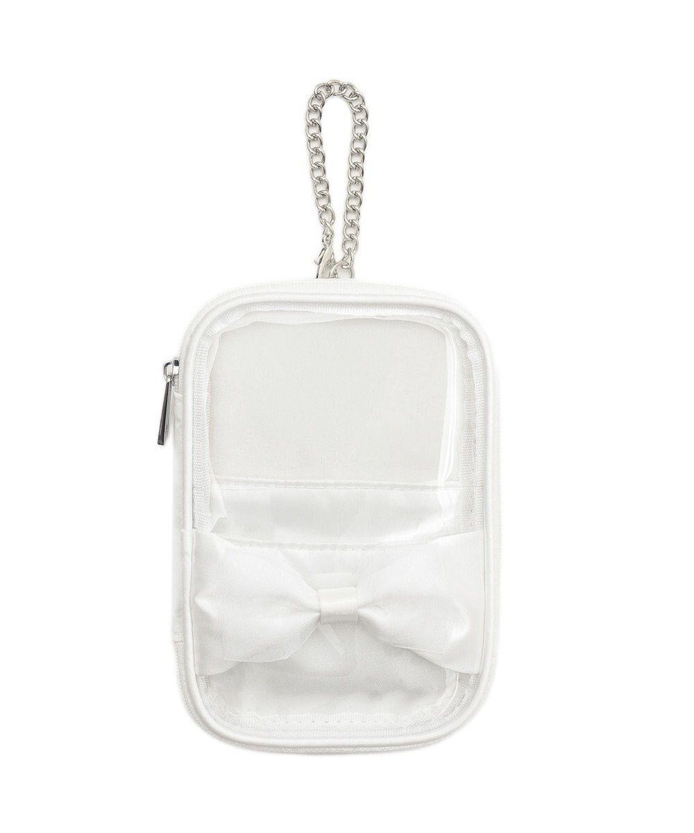 【ウィゴー/WEGO】の【痛バ&推し活グッズ】ダブルリボンサテンアクスタポーチ インテリア・キッズ・メンズ・レディースファッション・服の通販 founy(ファニー) 　ファッション　Fashion　レディースファッション　Ladies' Fashion Online　財布　Wallets　ポーチ　Pouches　NEW・新作・新着・新入荷　New Arrivals　キーホルダー　Key Ring　スマホ　Smartphone　チェーン　Chain　ポケット　Pocket　ポーチ　Pouch　リボン　Ribbon　財布　Wallet　ホワイト|ID: prp329100004595950 ipo3291000000032658200
