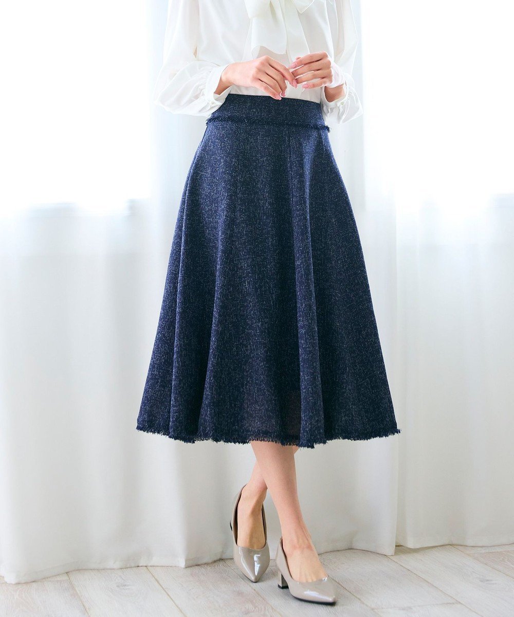 【フェルゥ/Feroux】の【セットアップ対応】春ツイード フレアスカート 人気、トレンドファッション・服の通販 founy(ファニー) ファッション Fashion レディースファッション Fashion for Women セットアップ Matching Sets スカート・ミニ/ミディ/マキシ Skirts / Mini, Midi & Maxi Skirts スカート Skirts Aライン・フレアスカート A-Line & Flared Skirts カットソー Cut and Sewn Top クラシカル Classical, Vintage-Inspired セットアップ Set-Up, Coordinated Outfit セレモニー Ceremony ツイード Twill, Twill Weave バイアス Bias, Diagonal Cut フリンジ Fringe, Tassel フレア Flare, Flared ヨーク Yoke, Yoke Design 夏 Summer 春 Spring S/S・春夏 SS, Spring/Summer, Warm Season other-1|ID: prp329100004596124 ipo3291000000033713308