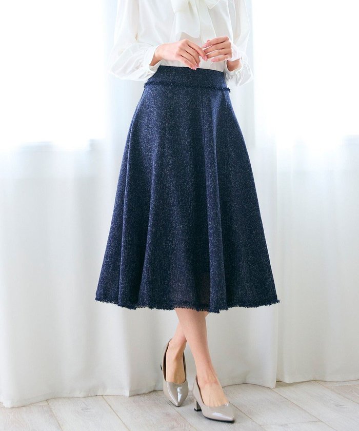 【フェルゥ/Feroux】の【セットアップ対応】春ツイード フレアスカート インテリア・キッズ・メンズ・レディースファッション・服の通販 founy(ファニー) https://founy.com/ ファッション Fashion レディースファッション Fashion for Women セットアップ Matching Sets スカート・ミニ/ミディ/マキシ Skirts / Mini, Midi & Maxi Skirts スカート Skirts Aライン・フレアスカート A-Line & Flared Skirts カットソー Cut and Sewn Top クラシカル Classical, Vintage-Inspired セットアップ Set-Up, Coordinated Outfit セレモニー Ceremony ツイード Twill, Twill Weave バイアス Bias, Diagonal Cut フリンジ Fringe, Tassel フレア Flare, Flared ヨーク Yoke, Yoke Design 夏 Summer 春 Spring S/S・春夏 SS, Spring/Summer, Warm Season |ID: prp329100004596124 ipo3291000000035914198