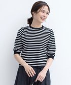 【組曲/KUMIKYOKU】の【UVケア・接触冷感】MINA 6分袖ニットプルオーバー 人気、トレンドファッション・服の通販 founy(ファニー) ファッション Fashion レディースファッション Fashion for Women トップス・カットソー Cut & Sew Tops ニット Knit Tops & Sweaters カジュアルプルオーバー・ニットトップス Pullovers & Knit Tops / Casual Pullovers アンサンブル Ensemble Set 春 Spring カーディガン Cardigan, Knitwear シンプル Simple, Minimal ストレッチ Stretch, Stretchy Fabric セーター Sweater, Knitwear フィット Fit, Slim Fit フリル Frill, Ruffle S/S・春夏 SS, Spring/Summer, Warm Season おすすめ Recommended / Our Picks 夏 Summer エレガント 上品 Elegant thumbnail オフ×ブラック系1|ID: prp329100004596129 ipo3291000000034338228