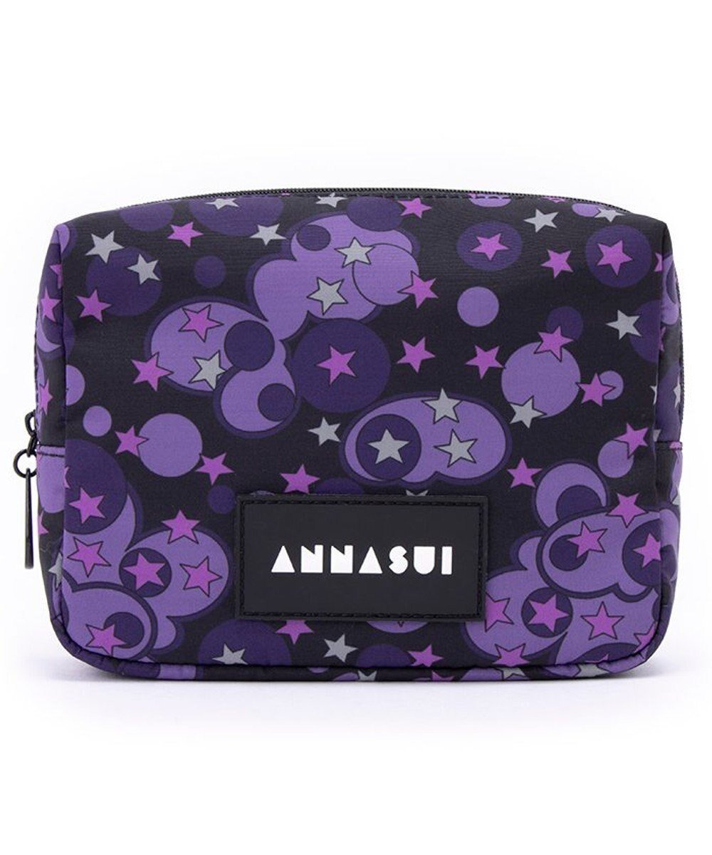 【アナスイ/ANNA SUI】のヴァケーション スクエアポーチ インテリア・キッズ・メンズ・レディースファッション・服の通販 founy(ファニー) 　ファッション　Fashion　レディースファッション　Fashion for Women　ミニ財布・二つ折り財布　Wallets & Card Cases　ポーチ&ミニバッグ　Pouches & Mini Bags　スクエア　Square, Square Shape　ポーチ　Pouch, Small Case　財布　Wallet, Purse　パープル|ID: prp329100004596132 ipo3291000000032660709