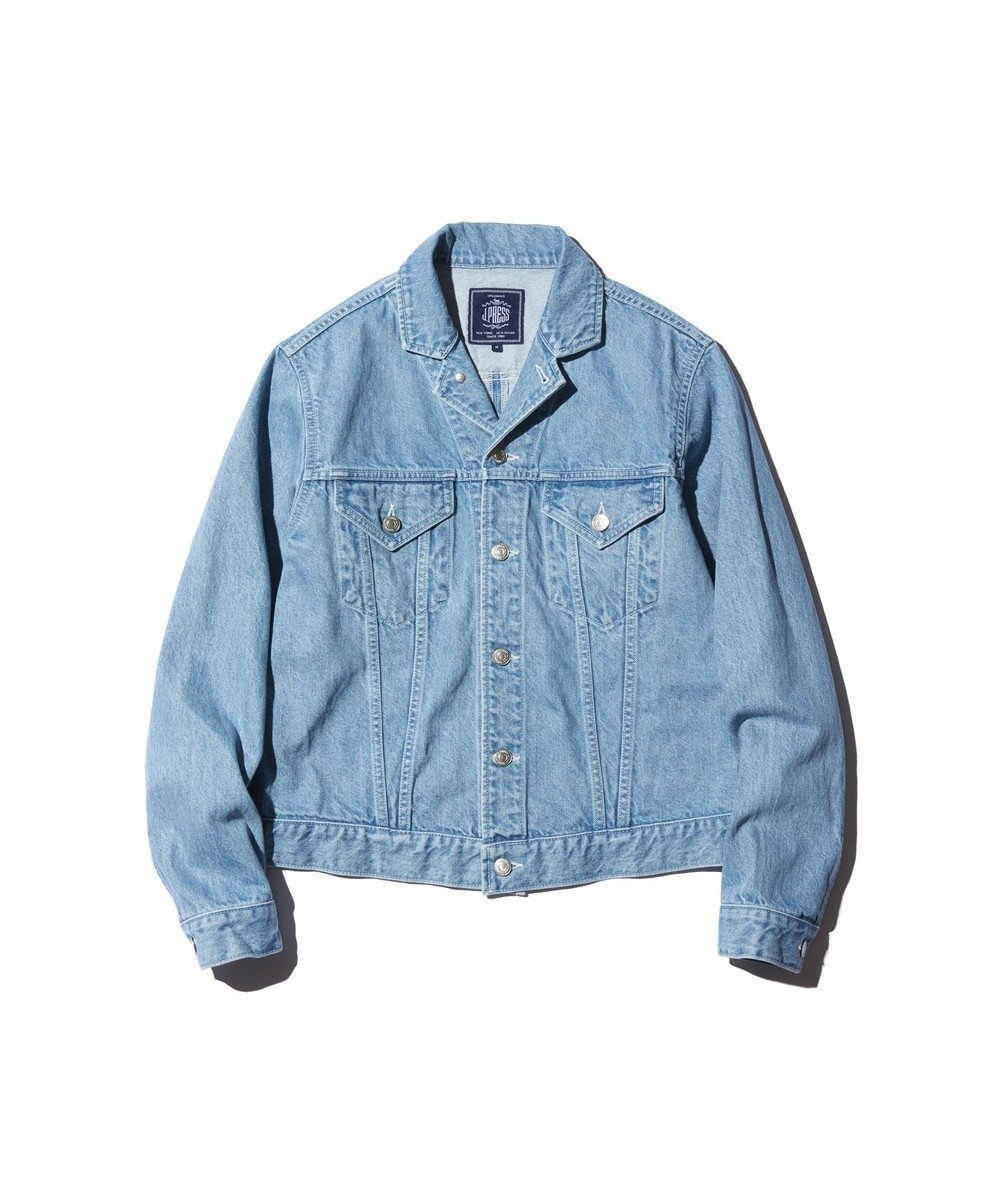 【ジェイ プレス/J.PRESS / MEN】の【J.PRESS ORIGINALS】SHIOTA DENIM Notched Jumper / Made in Japan インテリア・キッズ・メンズ・レディースファッション・服の通販 founy(ファニー) 　ファッション　Fashion　メンズファッション　Men's Style Online　アウター　Coats Outerwear/Men　デニム　Denim Jackets　ヴィンテージ　Vintage　春　Spring　ジャケット　Jacket　ジーンズ　Jeans　スラックス　Slacks　デニム　Denim　バランス　Balance　A/W・秋冬　Aw・Autumn/Winter・Fw・Fall-Winter　S/S・春夏　Ss・Spring/Summer　日本製　Made In Japan　夏　Summer　サックスブルー系|ID: prp329100004596248 ipo3291000000032662471
