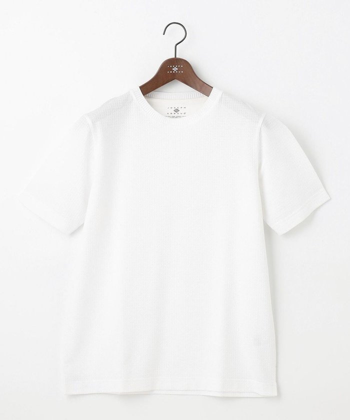 【ジョセフ アブード/JOSEPH ABBOUD / MEN】の【吸水速乾/】千鳥サッカー Tシャツ インテリア・キッズ・メンズ・レディースファッション・服の通販 founy(ファニー) https://founy.com/ ファッション Fashion メンズファッション Men's Style Online トップス・カットソー Tops/Tshirt/Men シャツ Shirts カットソー Cut And Sew サッカー Soccer ジャケット Jacket エレガント 上品 Elegant 再入荷 Restock/Back In Stock/Re Arrival 吸水 Water Absorption 夏 Summer 春 Spring S/S・春夏 Ss・Spring/Summer |ID: prp329100004596260 ipo3291000000032662556