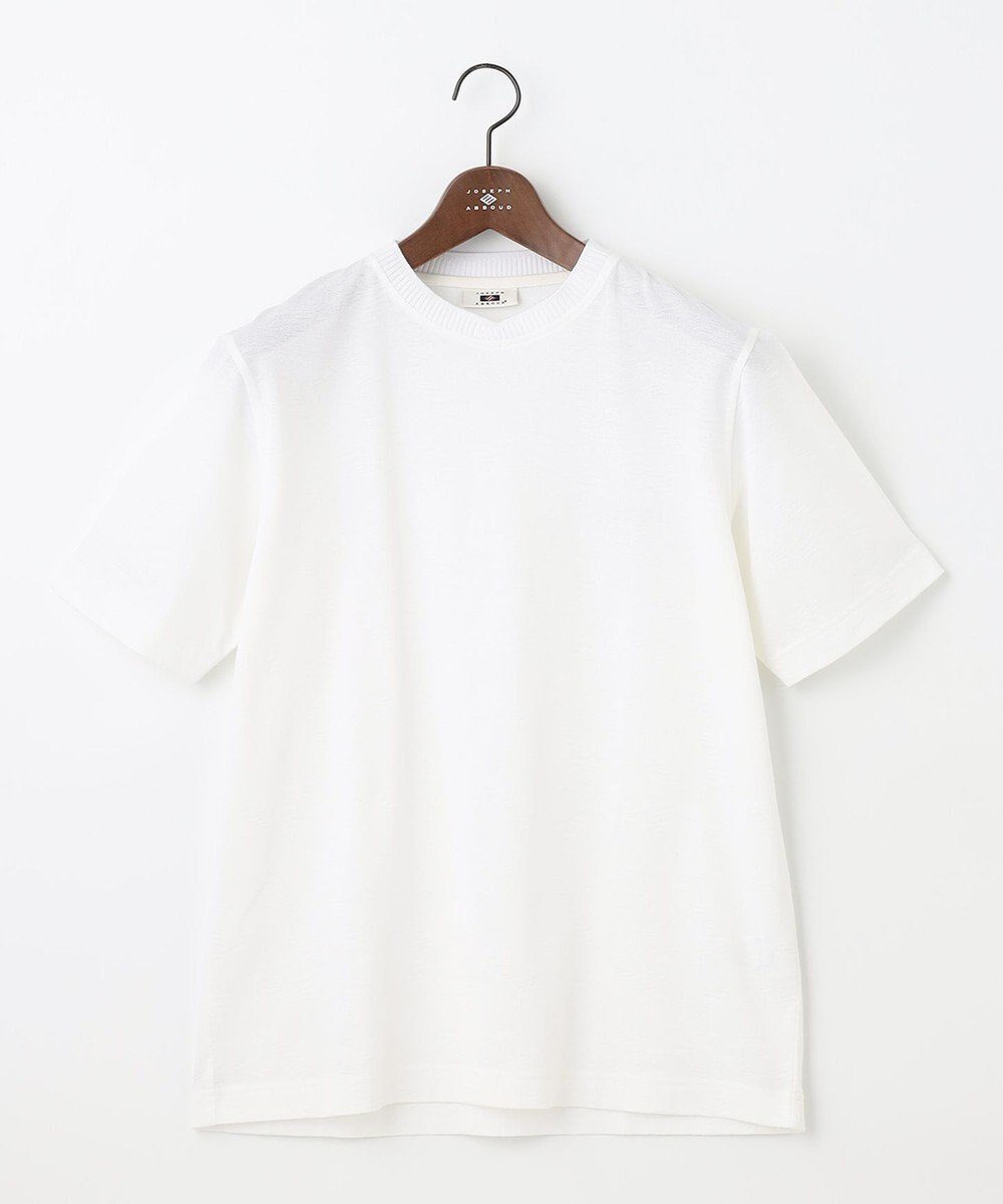 【ジョセフ アブード/JOSEPH ABBOUD / MEN】の【吸水速乾】リーフ柄ジャガード クルーネック Tシャツ 人気、トレンドファッション・服の通販 founy(ファニー) 　ファッション　Fashion　メンズファッション　Men's Style Online　トップス・カットソー　Tops/Tshirt/Men　シャツ　Shirts　カットソー　Cut And Sew　グラデーション　Gradation　ストレッチ　Stretch　リーフ　Leaf　再入荷　Restock/Back In Stock/Re Arrival　吸水　Water Absorption　夏　Summer　春　Spring　S/S・春夏　Ss・Spring/Summer　軽量　Lightweight　 other-1|ID: prp329100004596261 ipo3291000000032662559