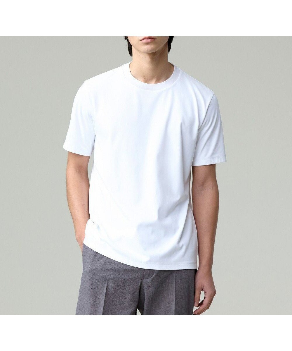 【ジェイ プレス/J.PRESS / MEN】の【調温機能 / 接触冷感】コンフォーマークルーネック Tシャツ 人気、トレンドファッション・服の通販 founy(ファニー) 　ファッション　Fashion　メンズファッション　Men's Style Online　トップス・カットソー　Tops/Tshirt/Men　シャツ　Shirts　インナー　Inner　春　Spring　カットソー　Cut And Sew　シンプル　Simple　ジャケット　Jacket　スマート　Smart　定番　Standard　フィット　Fit　レギュラー　Regular　S/S・春夏　Ss・Spring/Summer　再入荷　Restock/Back In Stock/Re Arrival　NEW・新作・新着・新入荷　New Arrivals　おすすめ　Recommend　夏　Summer　エレガント 上品　Elegant　ビジネス 仕事 通勤　Business　 other-1|ID: prp329100004596262 ipo3291000000032662563
