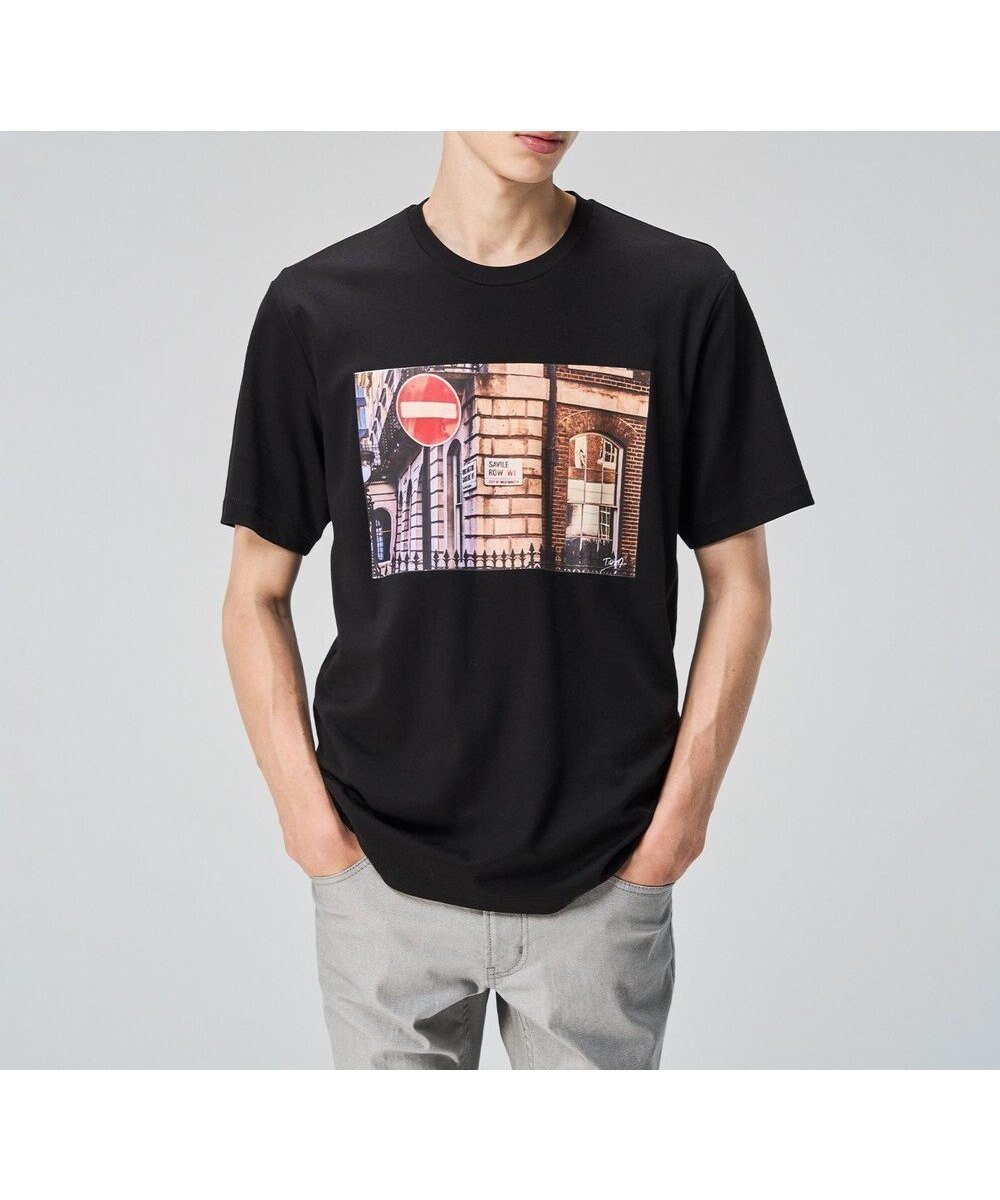 【ジョゼフ オム/JOSEPH HOMME / MEN】の【LEON 10月号掲載】フォトグラフィックロンドン / アートプリント半袖Tシャツ インテリア・キッズ・メンズ・レディースファッション・服の通販 founy(ファニー) 　ファッション　Fashion　メンズファッション　Men's Style Online　トップス・カットソー　Tops/Tshirt/Men　シャツ　Shirts　インナー　Inner　カットソー　Cut And Sew　10月号　October Issue　雑誌　Magazine　プリント　Print　半袖　Short Sleeve　モノトーン　Monotone　A/W・秋冬　Aw・Autumn/Winter・Fw・Fall-Winter　S/S・春夏　Ss・Spring/Summer　夏　Summer　旅行　Travel　【WEB限定カラー】ブラック系9|ID: prp329100004596263 ipo3291000000032662569