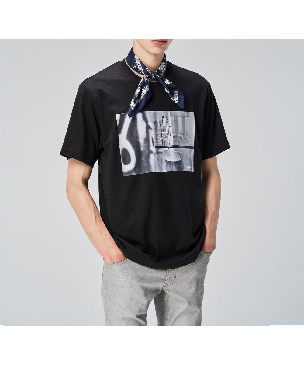 【ジョゼフ オム/JOSEPH HOMME / MEN】の【LEON 10月号掲載】フォトグラフィックロンドン / アートプリント半袖Tシャツ インテリア・キッズ・メンズ・レディースファッション・服の通販 founy(ファニー) 　ファッション　Fashion　メンズファッション　Men's Style Online　トップス・カットソー　Tops/Tshirt/Men　シャツ　Shirts　インナー　Inner　カットソー　Cut And Sew　10月号　October Issue　雑誌　Magazine　プリント　Print　半袖　Short Sleeve　モノトーン　Monotone　A/W・秋冬　Aw・Autumn/Winter・Fw・Fall-Winter　S/S・春夏　Ss・Spring/Summer　夏　Summer　旅行　Travel　ブラック系2|ID: prp329100004596263 ipo3291000000032662573