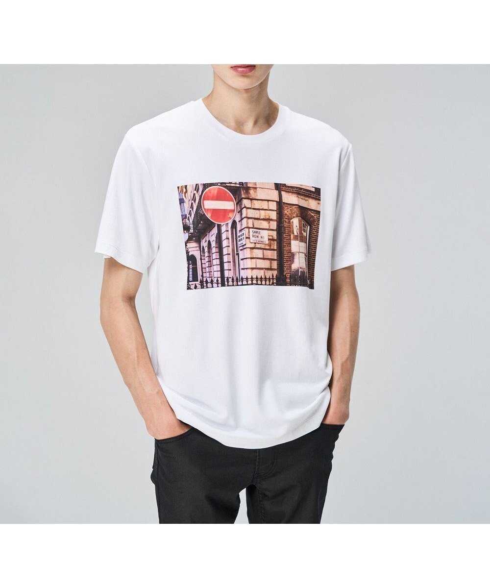 【ジョゼフ オム/JOSEPH HOMME / MEN】の【LEON 掲載】フォトグラフィックロンドン / アートプリント半袖Tシャツ 人気、トレンドファッション・服の通販 founy(ファニー) ファッション Fashion メンズファッション Fashion for Men トップス・カットソー Cut & Sew Tops メンズシャツ Shirts インナー Innerwear カットソー Cut and Sewn Top 雑誌 Magazine, Fashion Magazine プリント Print, Printed Pattern 半袖 Short Sleeve, Half Sleeve モノトーン Monotone, Black and White A/W・秋冬 Autumn/Winter S/S・春夏 SS, Spring/Summer, Warm Season 夏 Summer 旅行 Travel other-1|ID: prp329100004596263 ipo3291000000035239123