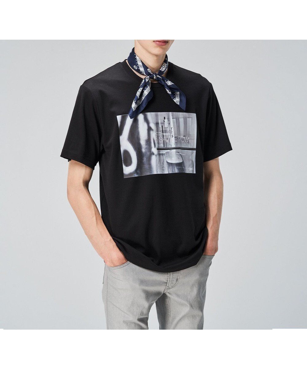 【ジョゼフ オム/JOSEPH HOMME / MEN】の【LEON 掲載】フォトグラフィックロンドン / アートプリント半袖Tシャツ インテリア・キッズ・メンズ・レディースファッション・服の通販 founy(ファニー) ファッション Fashion メンズファッション Fashion for Men トップス・カットソー Cut & Sew Tops メンズシャツ Shirts インナー Innerwear カットソー Cut and Sewn Top 雑誌 Magazine, Fashion Magazine プリント Print, Printed Pattern 半袖 Short Sleeve, Half Sleeve モノトーン Monotone, Black and White A/W・秋冬 Autumn/Winter S/S・春夏 SS, Spring/Summer, Warm Season 夏 Summer 旅行 Travel ブラック系2|ID: prp329100004596263 ipo3291000000035239129