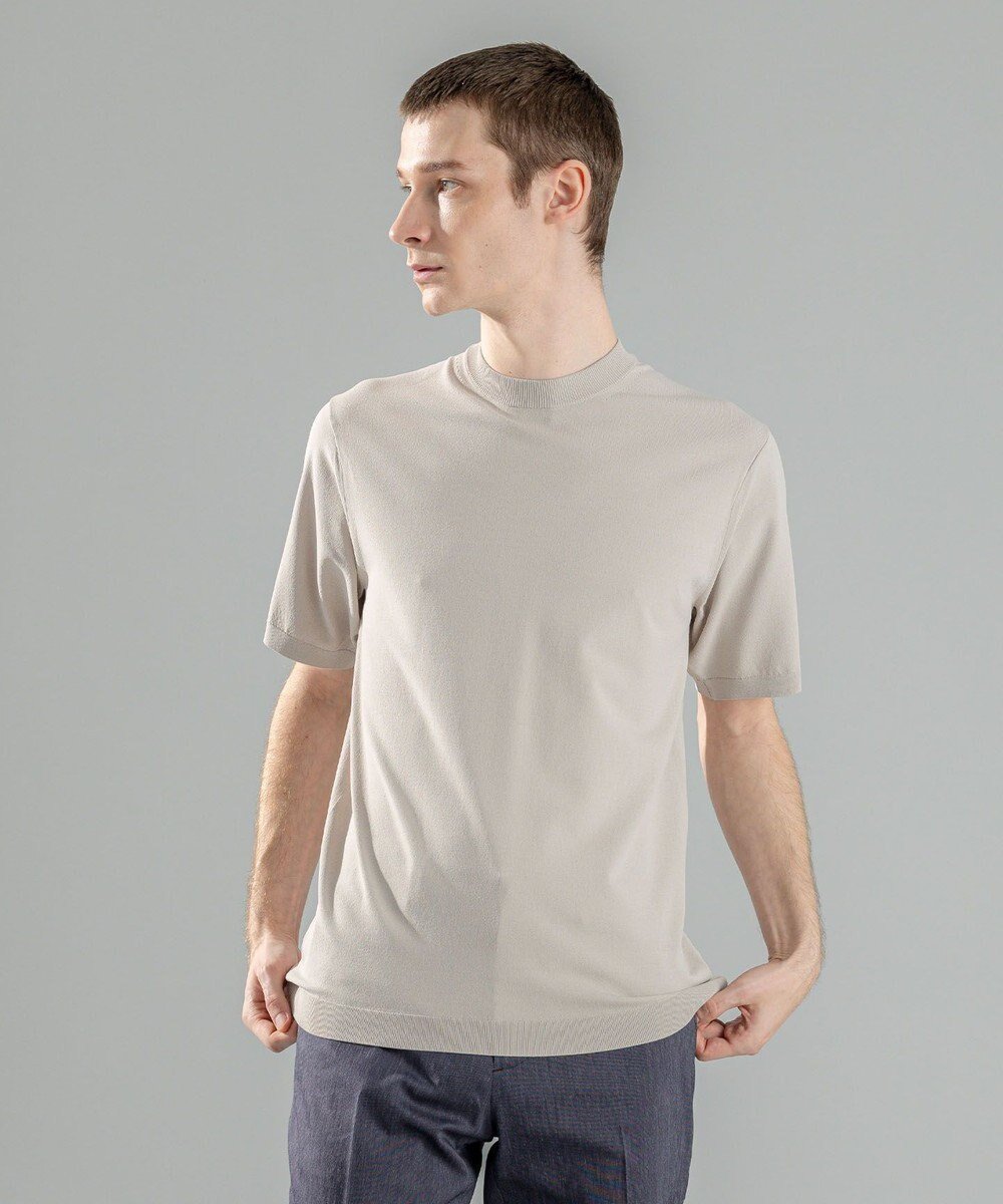 【ジョゼフ オム/JOSEPH HOMME / MEN】の【WEB限定カラーあり】【洗える/ストレッチ】リュクスレーヨン クルーネック半袖ニット インテリア・キッズ・メンズ・レディースファッション・服の通販 founy(ファニー) 　ファッション　Fashion　メンズファッション　Men's Style Online　トップス・カットソー　Tops/Tshirt/Men　ニット　Knit Tops　シンプル　Simple　ジャケット　Jacket　ストレッチ　Stretch　セーター　Sweater　ベーシック　Basic　エレガント 上品　Elegant　再入荷　Restock/Back In Stock/Re Arrival　半袖　Short Sleeve　夏　Summer　春　Spring　S/S・春夏　Ss・Spring/Summer　洗える　Washable　アイボリー系|ID: prp329100004596264 ipo3291000000032662581