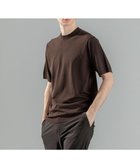 【ジョゼフ オム/JOSEPH HOMME / MEN】の【WEB限定カラーあり】【洗える/ストレッチ】リュクスレーヨン クルーネック半袖ニット ダークブラウン系|ID: prp329100004596264 ipo3291000000032662582