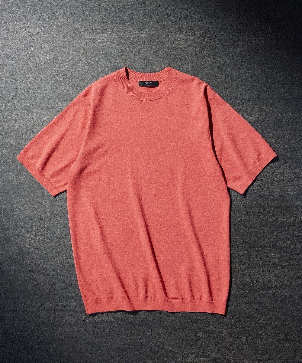 【ジョゼフ オム/JOSEPH HOMME / MEN】の【WEB限定カラーあり】【洗える/ストレッチ】リュクスレーヨン クルーネック半袖ニット インテリア・キッズ・メンズ・レディースファッション・服の通販 founy(ファニー) 　ファッション　Fashion　メンズファッション　Fashion for Men　トップス・カットソー　Cut & Sew Tops　ニット・セーター / 定番トップス　Knit Tops & Sweaters　シンプル　Simple, Minimal　ジャケット　Jacket, Outerwear　ストレッチ　Stretch, Stretchy Fabric　セーター　Sweater, Knitwear　ベーシック　Basic, Essential　エレガント 上品　Elegant　半袖　Short Sleeve, Half Sleeve　夏　Summer　春　Spring　S/S・春夏　SS, Spring/Summer, Warm Season　洗える　Machine Washable　オールドローズ系|ID: prp329100004596264 ipo3291000000034309831