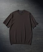 【ジョゼフ オム/JOSEPH HOMME / MEN】の【WEB限定カラーあり】【洗える/ストレッチ】リュクスレーヨン クルーネック半袖ニット ダークブラウン系|ID: prp329100004596264 ipo3291000000034309832