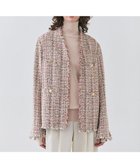 【ベイジ,/BEIGE,】の【Oggi 4月号掲載】TEASEL / オーバーサイズツイードジャケット PINK MIX|ID: prp329100004596268 ipo3291000000032662645