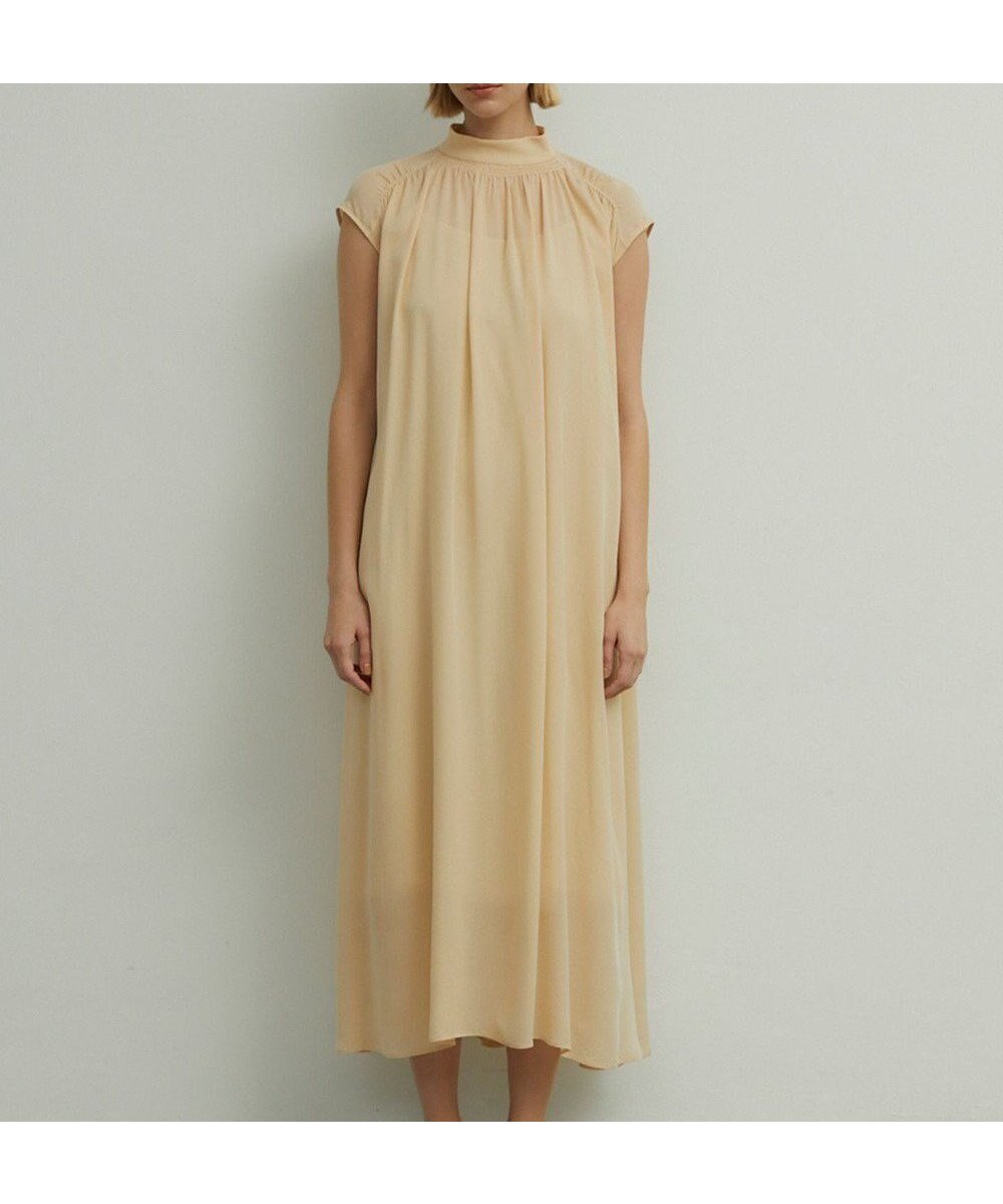 【ベイジ,/BEIGE,】のOLGA / Aラインドレス インテリア・キッズ・メンズ・レディースファッション・服の通販 founy(ファニー) 　ファッション　Fashion　レディースファッション　Ladies' Fashion Online　ワンピース　Dress　ドレス　Party Dresses　ウォッシャブル　Washable　エレガント 上品　Elegant　カーディガン　Cardigan　シャーリング　Shirring　シルク　Silk　ジャケット　Jacket　セレモニー　Ceremony　ドレス　Dress　ドレープ　Drape　ビジネス 仕事 通勤　Business　夏　Summer　春　Spring　S/S・春夏　Ss・Spring/Summer　L.Orange|ID: prp329100004596270 ipo3291000000032662673
