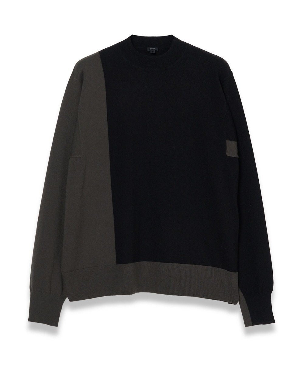 【ジョゼフ/JOSEPH】の【WEB OUTLET限定・洗える】パッチカラーニット モックネック インテリア・キッズ・メンズ・レディースファッション・服の通販 founy(ファニー) 　ファッション　Fashion　レディースファッション　Ladies' Fashion Online　トップス・カットソー　Tops/Tshirt　ニット　Knit Tops　アウトレット　Outlet　スペシャル　Special　セーター　Sweater　パッチ　Patch　パッチワーク　Patchwork　モックネック　Mock Neck　洗える　Washable　A/W・秋冬　Aw・Autumn/Winter・Fw・Fall-Winter　Black|ID: prp329100004596279 ipo3291000000032662881