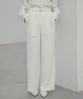 【ベイジ,/BEIGE,】の【洗える・Precious 4月号掲載】JASMINE / ベルト付きワイドストレートパンツ 人気、トレンドファッション・服の通販 founy(ファニー) 雑誌掲載アイテム Magazine Items ファッション雑誌 Fashion Magazines プレシャス Precious ファッション Fashion レディースファッション Ladies' Fashion Online パンツ Pants ベルト Belts 4月号 April Issue とろみ Thickness カットソー Cut And Sew シンプル Simple ジャケット Jacket ジョーゼット Georgette ストレッチ Stretch ストレート Straight セットアップ Set Up センター Center ダブル Double ロング Long ワイド Wide エレガント 上品 Elegant 夏 Summer 春 Spring S/S・春夏 Ss・Spring/Summer 洗える Washable A/W・秋冬 Aw・Autumn/Winter・Fw・Fall-Winter 雑誌 Magazine |ID:prp329100004596283