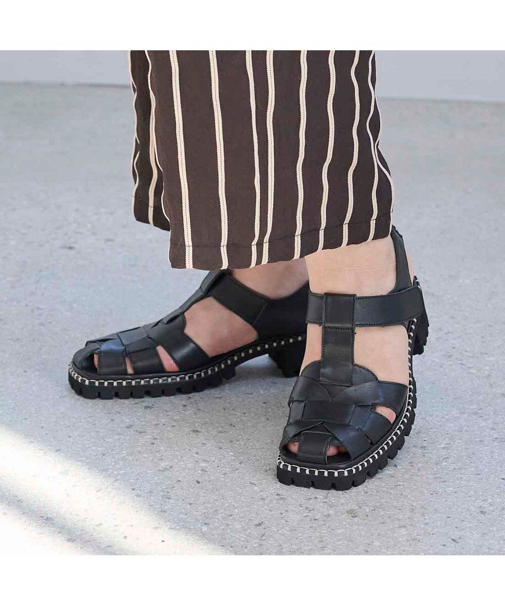 【モード エ ジャコモ/MODE ET JACOMO】のD ICI タンクソールグルカサンダル インテリア・キッズ・メンズ・レディースファッション・服の通販 founy(ファニー) 　ファッション　Fashion　レディースファッション　Ladies' Fashion Online　サンダル　Sandals　シンプル　Simple　フィット　Fit　フォルム　Form　プラット　Pratt　エレガント 上品　Elegant　人気　Popularity　夏　Summer　旅行　Travel　春　Spring　S/S・春夏　Ss・Spring/Summer　軽量　Lightweight　ブラック|ID: prp329100004596301 ipo3291000000032663146