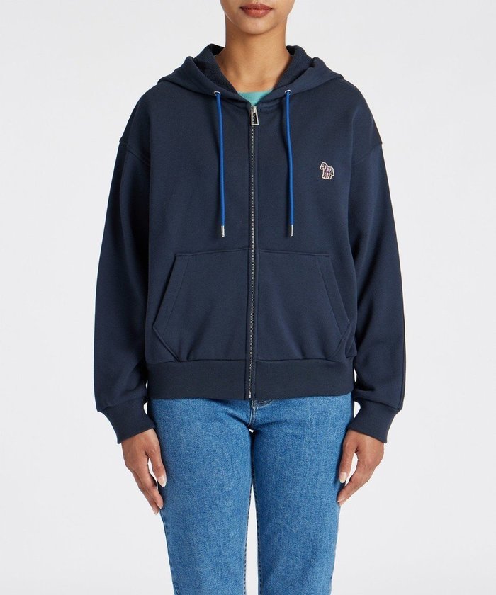 【ポール スミス/Paul Smith】の【オンラインショップ限定】ゼブラワッペンジップアップパーカ インテリア・キッズ・メンズ・レディースファッション・服の通販 founy(ファニー) https://founy.com/ ファッション Fashion レディースファッション Ladies' Fashion Online トップス・カットソー Tops/Tshirt パーカ Sweats ショルダー Shoulder ドロップ Drop パーカー Hoodie モダン Modern リラックス Relax ワンポイント One Point 再入荷 Restock/Back In Stock/Re Arrival A/W・秋冬 Aw・Autumn/Winter・Fw・Fall-Winter |ID: prp329100004596309 ipo3291000000032663313