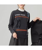 【23区 ゴルフ/NIJYUSANKU GOLF】の【WOMEN】ロゴチェックジャガード クルーネック ニット グレー系|ID: prp329100004596317 ipo3291000000033711032