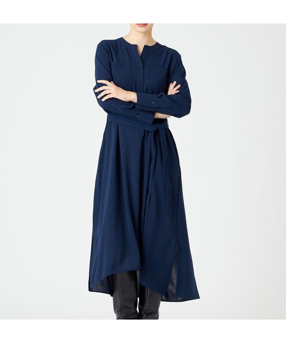 【ベイジ,/BEIGE,】の【WEB限定】MANASLU / ロングシャツワンピース インテリア・キッズ・メンズ・レディースファッション・服の通販 founy(ファニー) 　ファッション　Fashion　レディースファッション　Ladies' Fashion Online　ワンピース　Dress　ドレス　Party Dresses　シャツワンピース　Shirt Dresses　ドレス　Dress　A/W・秋冬　Aw・Autumn/Winter・Fw・Fall-Winter　Navy|ID: prp329100004596319 ipo3291000000032663444