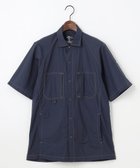 【ジョセフ アブード マウンテン/JOSEPH ABBOUD MOUNTAIN】の【軽量/ECO撥水/ストレッチ/男女兼用】ライトワッシャー アウトドア 半袖 シャツ ネイビー系|ID: prp329100004596322 ipo3291000000032663453