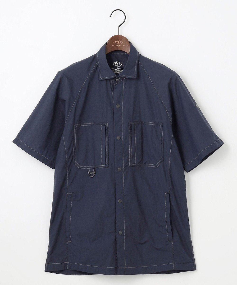 【ジョセフ アブード マウンテン/JOSEPH ABBOUD MOUNTAIN】の【軽量/ECO撥水/ストレッチ/男女兼用】ライトワッシャー アウトドア 半袖 シャツ インテリア・キッズ・メンズ・レディースファッション・服の通販 founy(ファニー) 　ファッション　Fashion　レディースファッション　Ladies' Fashion Online　トップス・カットソー　Tops/Tshirt　シャツ/ブラウス　Shirts/Blouses　アウトドア　Outdoor　サングラス　Sunglasses　ストレッチ　Stretch　ポケット　Pocket　メッシュ　Mesh　ヨーク　Yoke　ループ　Loop　半袖　Short Sleeve　夏　Summer　春　Spring　S/S・春夏　Ss・Spring/Summer　羽織　Haori　軽量　Lightweight　ネイビー系|ID: prp329100004596322 ipo3291000000032663453