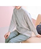 【エニィ スィス/any SiS】の【大人百花掲載 ヨンアさん着用】ハイネックバックポイント ニット ライトグレー|ID: prp329100004596334 ipo3291000000032663607