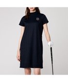 【23区 ゴルフ/NIJYUSANKU GOLF】の【WOMEN】【吸水速乾】フラッグロゴジャガード ワンピース 腰回りカバー 1枚で決まる ネイビー系|ID: prp329100004596336 ipo3291000000032663652
