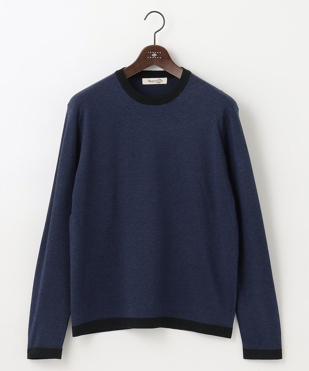 【ジョセフ アブード マウンテン/JOSEPH ABBOUD MOUNTAIN】の【WEB限定・SPACE/チクチクしない/イージーケア/3シーズン対応】 SNOWYボーダーニットTシャツ インテリア・キッズ・メンズ・レディースファッション・服の通販 founy(ファニー) 　ファッション　Fashion　レディースファッション　Ladies' Fashion Online　トップス・カットソー　Tops/Tshirt　ニット　Knit Tops　シャツ/ブラウス　Shirts/Blouses　ロング / Tシャツ　T-Shirts　春　Spring　秋　Autumn/Fall　ジャケット　Jacket　ストレッチ　Stretch　セーター　Sweater　パターン　Pattern　ボーダー　Border　冬　Winter　A/W・秋冬　Aw・Autumn/Winter・Fw・Fall-Winter　ブラック系1|ID: prp329100004596338 ipo3291000000032663659