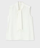 【ポール スミス/Paul Smith】のクレープデシン ボウタイ ノースリーブブラウス エクリュ|ID: prp329100004596340 ipo3291000000032663695