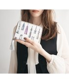 【トプカピ/TOPKAPI】の【TREASURE TOPKAPI】シュリンクレザー タッセル プリント ラウンド 二つ折り財布 / パスポート ケース ホワイト|ID: prp329100004596346 ipo3291000000032663818