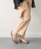 【インター ショシュール/INTER-CHAUSSURES】の【ITALIAN SHOEMAKERS】ダブルラインストーンフットベッドサンダル グリーン|ID: prp329100004596405 ipo3291000000032664347
