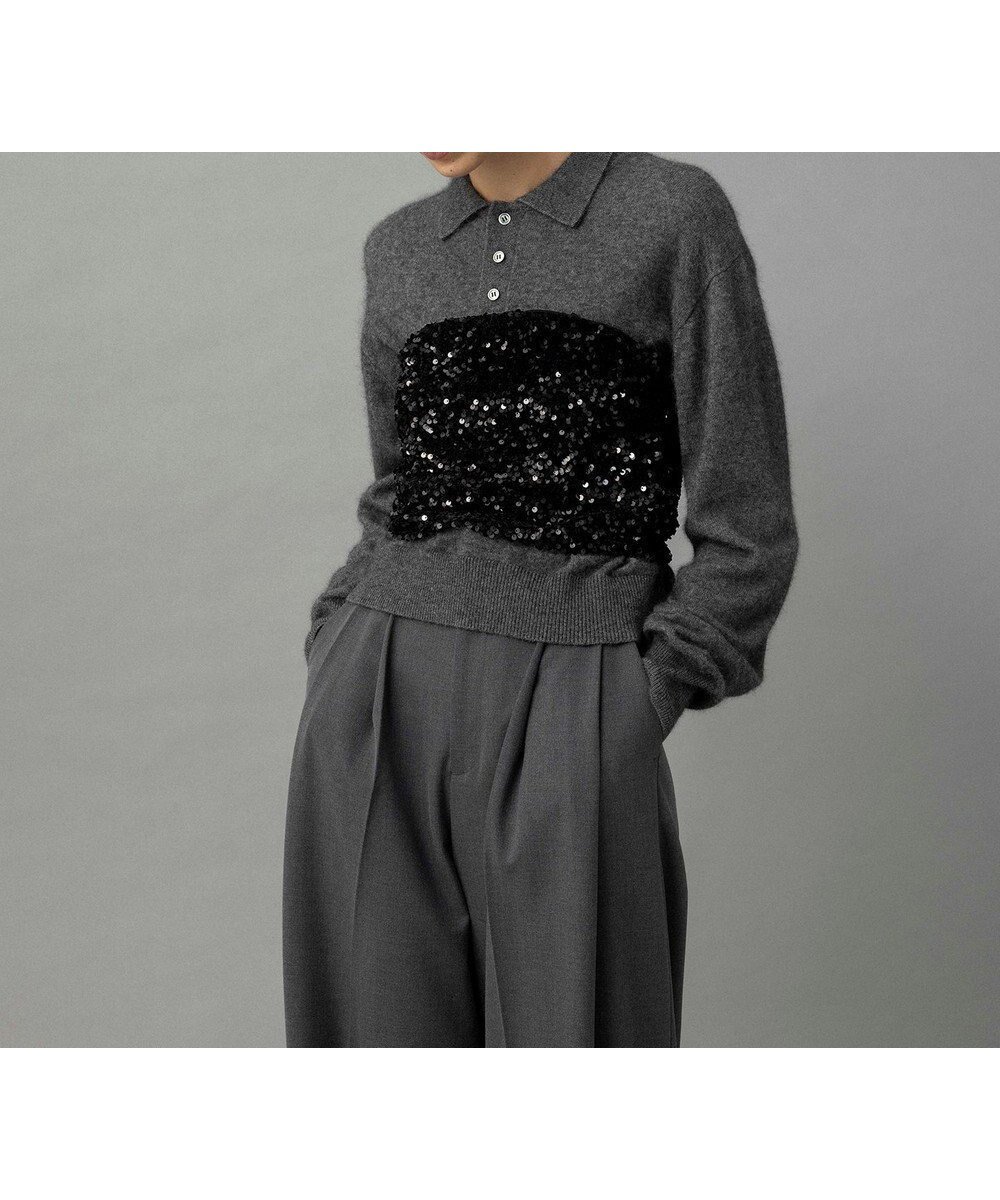 【ネイヴ/NAVE】の【Nave・洗える】スパンコール ビスチェ 人気、トレンドファッション・服の通販 founy(ファニー) 　ファッション　Fashion　レディースファッション　Ladies' Fashion Online　トップス・カットソー　Tops/Tshirt　ビスチェ　Bustier　アクセサリー　Accessories　洗える　Washable　シンプル　Simple　ストレッチ　Stretch　スパンコール　Sequins　セットアップ　Set Up　タートル　Turtle　タートルネック　Turtleneck　バランス　Balance　ビスチェ　Bustier　ベロア　Velor　ベーシック　Basic　ランダム　Random　A/W・秋冬　Aw・Autumn/Winter・Fw・Fall-Winter　エレガント 上品　Elegant　 other-1|ID: prp329100004596445 ipo3291000000032664704