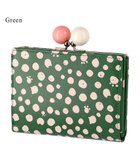 【ツモリチサト キャリー/tsumori chisato CARRY】のポルカドット 2つ折り財布 がま口 グリーン|ID: prp329100004596469 ipo3291000000032664956