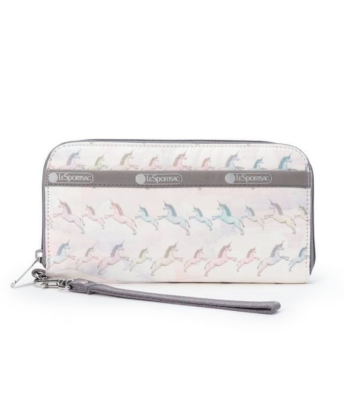 【レスポートサック/LeSportsac】のTECH WALLET WRISTLET/パステルユニコーン インテリア・キッズ・メンズ・レディースファッション・服の通販 founy(ファニー) https://founy.com/ ファッション Fashion レディースファッション Ladies' Fashion Online 財布 Wallets ウォレット Wallet プリント Print ポケット Pocket ラウンド Round 旅行 Travel 財布 Wallet |ID: prp329100004596521 ipo3291000000032665475