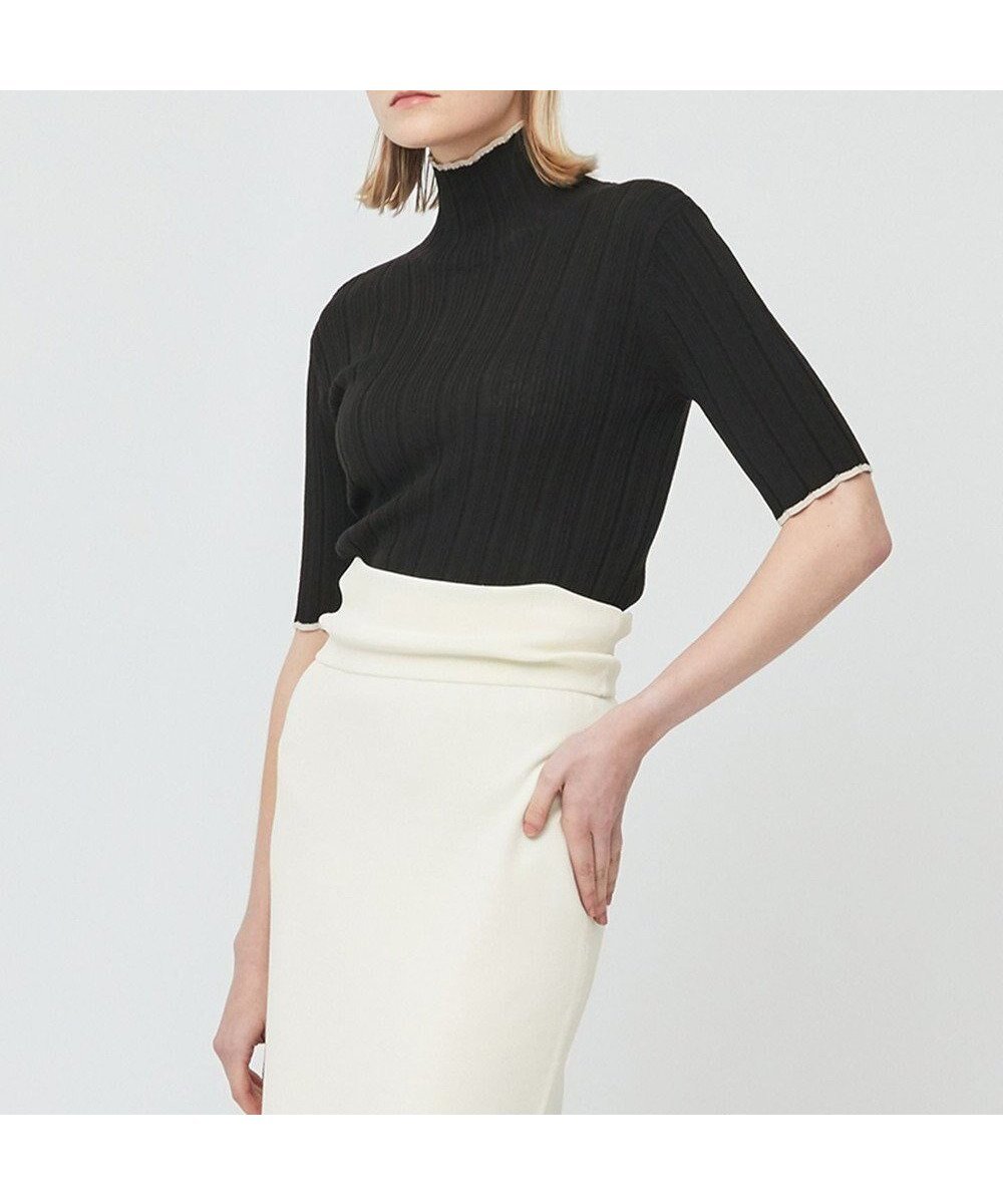 【ベイジ,/BEIGE,】の【GLOW3月号掲載】LUPINE / タートルニット インテリア・キッズ・メンズ・レディースファッション・服の通販 founy(ファニー) 　雑誌掲載アイテム　Magazine Items　ファッション雑誌　Fashion Magazines　グロー　GLOW　ファッション　Fashion　レディースファッション　Ladies' Fashion Online　トップス・カットソー　Tops/Tshirt　ニット　Knit Tops　春　Spring　コンパクト　Compact　3月号　March Issue　サマー　Summer　セーター　Sweater　雑誌　Magazine　タートル　Turtle　ノースリーブ　No Sleeve　半袖　Short Sleeve　ワイド　Wide　S/S・春夏　Ss・Spring/Summer　おすすめ　Recommend　夏　Summer　2023春夏・S/S　Ss,Spring/Summer,2023　2023年　2023　Black×Sand|ID: prp329100004596542 ipo3291000000032665884