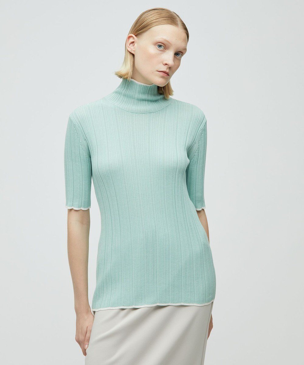 【ベイジ,/BEIGE,】の【GLOW3月号掲載】LUPINE / タートルニット インテリア・キッズ・メンズ・レディースファッション・服の通販 founy(ファニー) 　雑誌掲載アイテム　Magazine Picks & Fashion Features　ファッション雑誌　Fashion Magazines　グロー　GLOW　ファッション　Fashion　レディースファッション　Fashion for Women　トップス・カットソー　Cut & Sew Tops　ニット　Knit Tops & Sweaters　春　Spring　コンパクト　Compact, Small Size　3月号　March Issue　サマー　Summer, Summer Style　セーター　Sweater, Knitwear　雑誌　Magazine, Fashion Magazine　タートル　Turtleneck, Turtle Collar　ノースリーブ　Sleeveless, No-Sleeve　半袖　Short Sleeve, Half Sleeve　ワイド　Wide, Wide Fit　S/S・春夏　SS, Spring/Summer, Warm Season　おすすめ　Recommended / Our Picks　夏　Summer　2023春夏・S/S　Spring/Summer 2023 SS23　2023年　2023　Sage×White|ID: prp329100004596542 ipo3291000000034317670