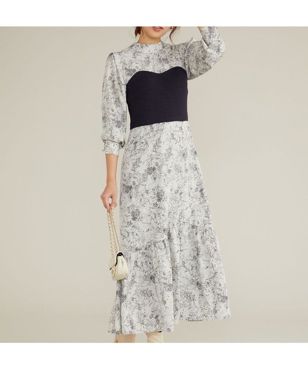 【フェルゥ/Feroux】の【古畑星夏さん着用・3WAY】ビスチェコンビフラワープリント ワンピース 人気、トレンドファッション・服の通販 founy(ファニー) ファッションモデル・俳優・女優 Models 女性 Women 古畑星夏 Furuhata Seika ファッション Fashion レディースファッション Fashion for Women ワンピース Dresses カフス Cuff Design スタンド Stand Collar, Upright Stand ドッキング Docking, Mixed Material バランス Balance, Style Balance フェミニン Feminine, Girly フラワー Flower, Floral プリント Print, Printed Pattern 羽織 Haori, Light Jacket リボン Ribbon, Bow A/W・秋冬 Autumn/Winter 夏 Summer other-1|ID: prp329100004596551 ipo3291000000034463653