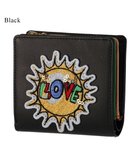 【ツモリチサト キャリー/tsumori chisato CARRY】のラブワッペン 2つ折り財布 ミニ財布 ブラック|ID: prp329100004596552 ipo3291000000032666018