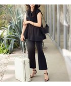 【組曲/KUMIKYOKU】の【接触冷感・吸湿・UVカット】スタイルアップジャージー フレアパンツ ブラック系|ID: prp329100004596555 ipo3291000000034249183