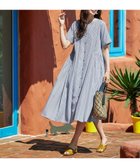 【ティアクラッセ/Tiaclasse】の【洗える】サイドタックスキッパーシャツワンピース ネイビー|ID: prp329100004596579 ipo3291000000032666312