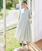 【ティアクラッセ/Tiaclasse】の【洗える】サイドタックスキッパーシャツワンピース グリーン|ID: prp329100004596579 ipo3291000000032666313
