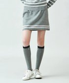 【23区 ゴルフ/NIJYUSANKU GOLF】のウォッシャブルで気軽に着られる【WOMEN】モールボーダー ニットスカート ライトグレー系1|ID: prp329100004596615 ipo3291000000032666661