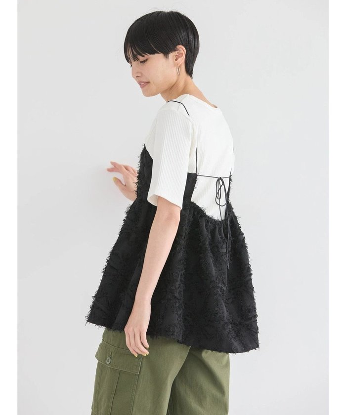 【アメリカンホリック/AMERICAN HOLIC】のジャガードキャミソール インテリア・キッズ・メンズ・レディースファッション・服の通販 founy(ファニー) https://founy.com/ ファッション Fashion レディースファッション Fashion for Women トップス・カットソー Cut & Sew Tops キャミソール&ノースリーブ Camisoles & Sleeveless Tops おすすめ Recommended / Our Picks キャミソール Camisole, Spaghetti Strap Top フェミニン Feminine, Girly フレア Flare, Flared ポケット Pocket, Pocket Detail 切替 Switching, Contrast Panel 夏 Summer 春 Spring S/S・春夏 SS, Spring/Summer, Warm Season |ID: prp329100004596691 ipo3291000000032667421