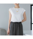 【23区/NIJYUSANKU】の【洗える】コンパクトヤーン フレンチスリーブ Tシャツ ホワイト系|ID: prp329100004596701 ipo3291000000032710814