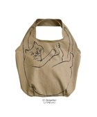 【ルートート/ROOTOTE】の2672【エコバッグ:ネコ柄】/ NA.ルーショッパー.マルシェ-B 01:ノワゼット|ID: prp329100004596725 ipo3291000000032977427