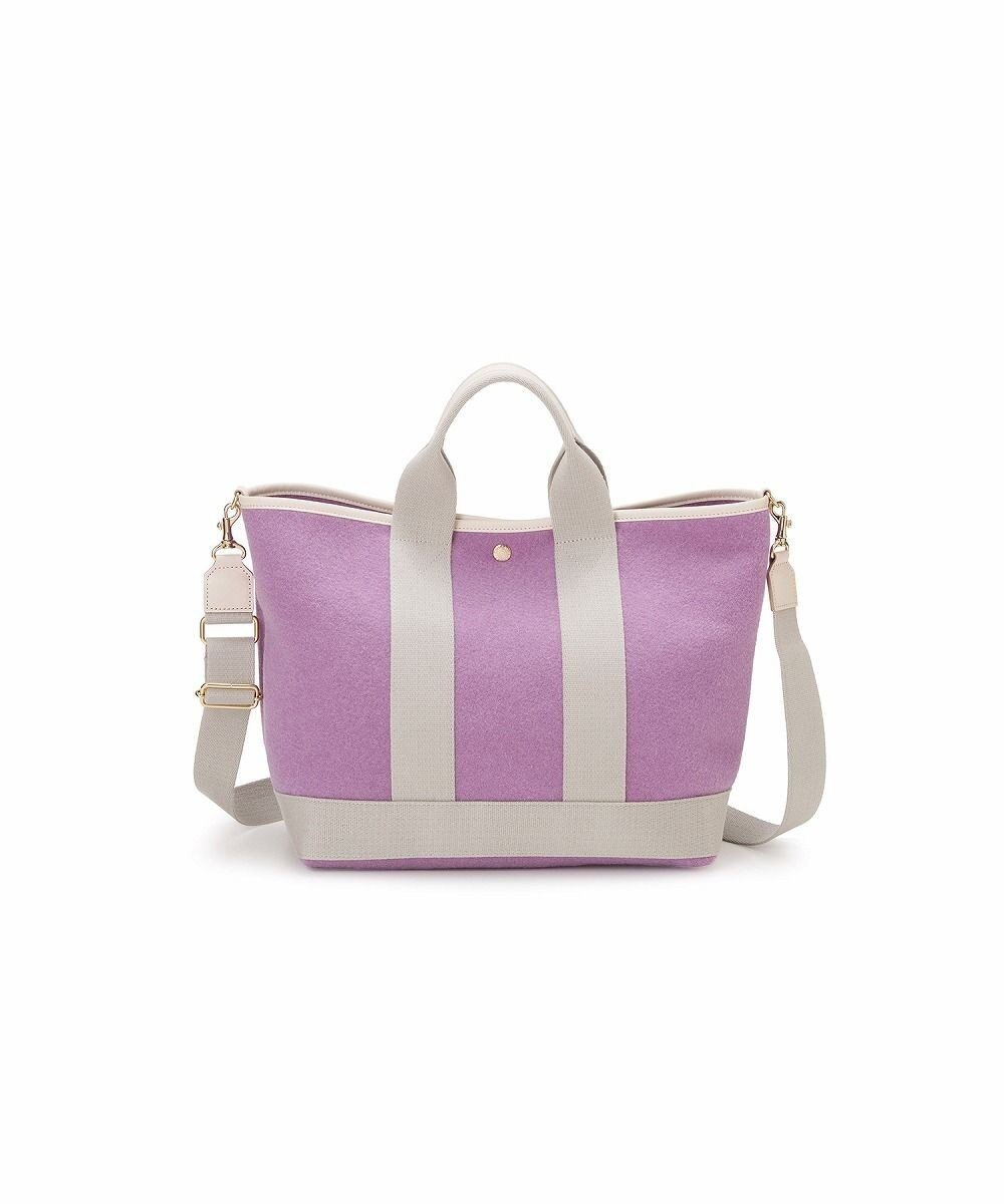 【トプカピ/TOPKAPI】の【Breath TOPKAPI】イタリアンフェルト ショルダー付 A4 トートバッグ L インテリア・キッズ・メンズ・レディースファッション・服の通販 founy(ファニー) 　ファッション　Fashion　レディースファッション　Ladies' Fashion Online　バッグ　Bag　イタリア　Italy　ショルダー　Shoulder　トリミング　Trimming　フェルト　Felt　モダン　Modern　人気　Popularity　ラベンダー|ID: prp329100004596778 ipo3291000000032668051
