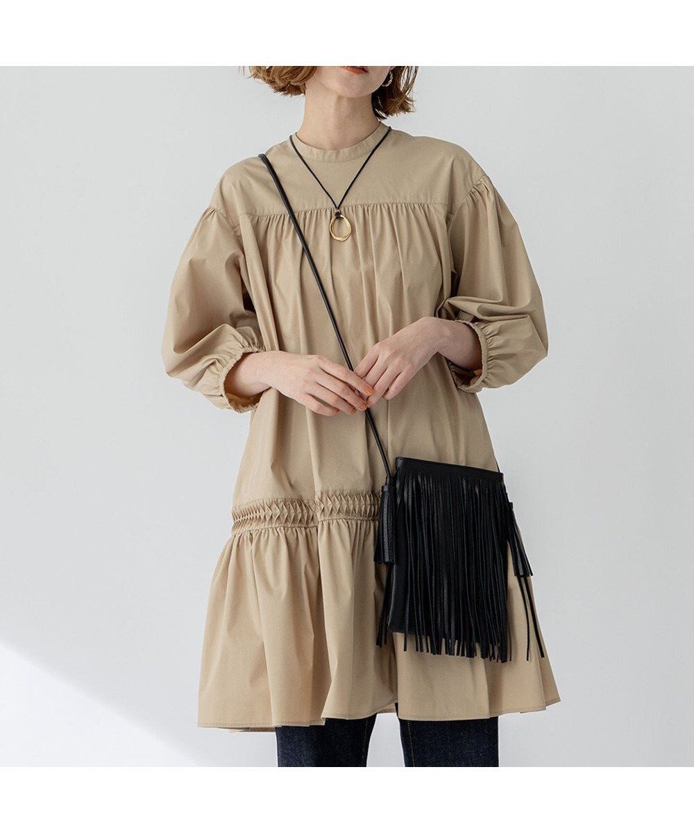 【23区/NIJYUSANKU】の【洗える】コンパクトライトクロス ピンタック チュニックワンピース インテリア・キッズ・メンズ・レディースファッション・服の通販 founy(ファニー) ファッション Fashion レディースファッション Fashion for Women ワンピース Dresses チュニック Tunic Tops & Dresses 春 Spring 洗える Machine Washable ギャザー Gathered, Ruffled ストレッチ Stretch, Stretchy Fabric ストレート Straight, Straight Cut チュニック Tunic, Long Top デニム Denim, Jeans Material フレア Flare, Flared ロング Long, Long-Length S/S・春夏 SS, Spring/Summer, Warm Season おすすめ Recommended / Our Picks 夏 Summer 2025年 2025 2025春夏・S/S Spring/Summer 2025 SS25 ベージュ系|ID: prp329100004596786 ipo3291000000033643138